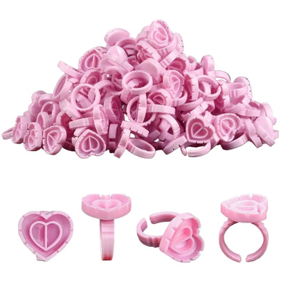 Heart Glue Rings